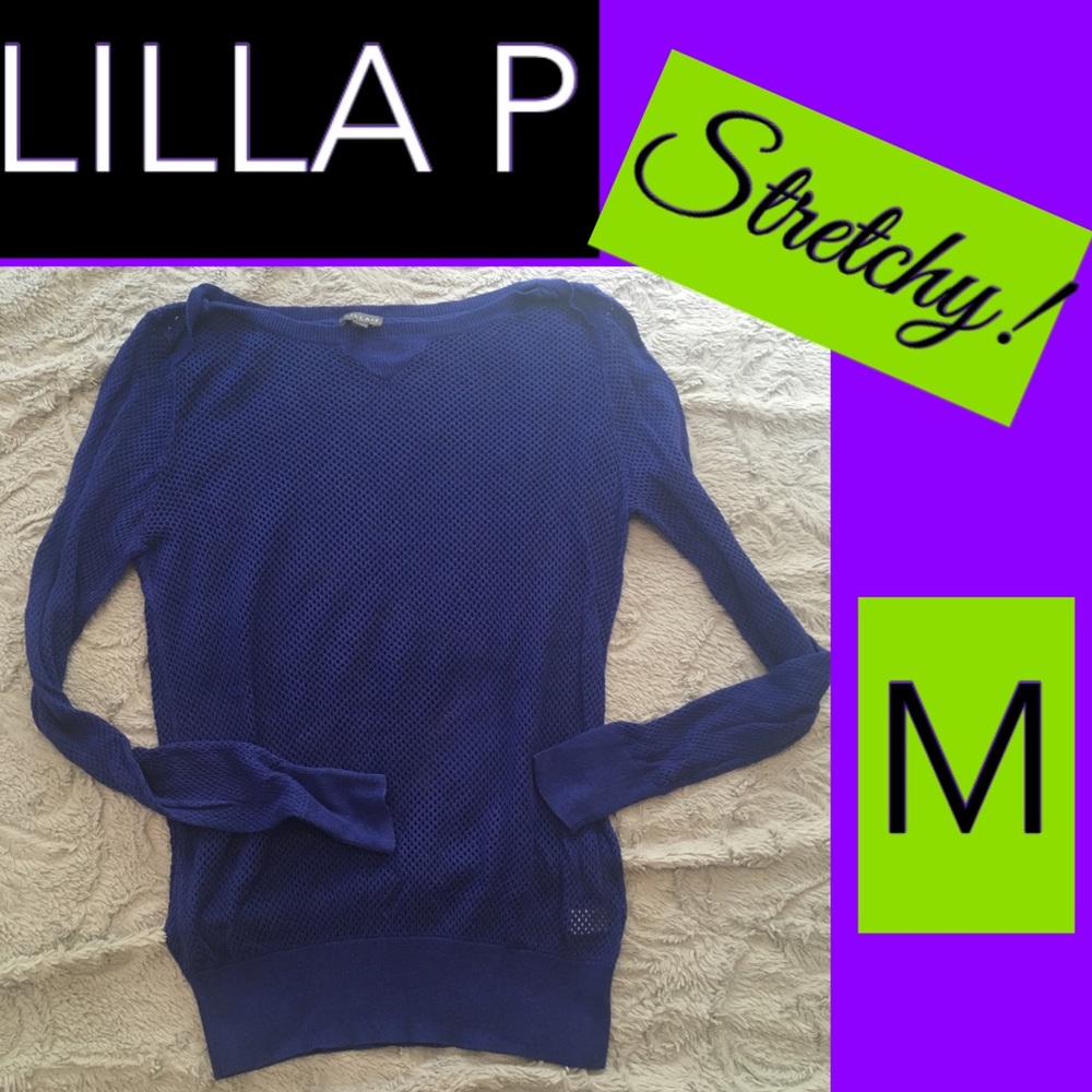 Medium Lilla P Purple Netted Top